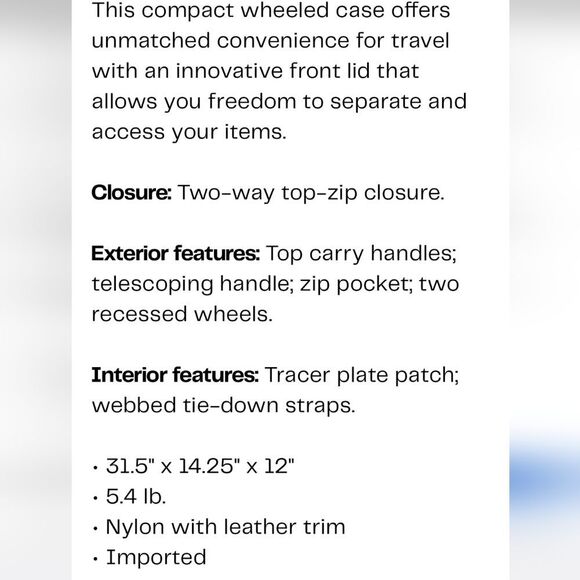 Tumi Fremont Pinehurst Wheeled Bag - Picture 6 of 10